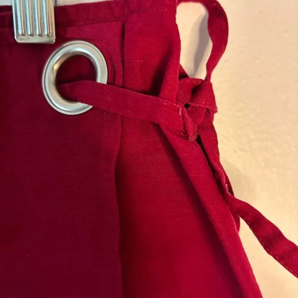 Kookai Women's Red and Burgundy Skirt